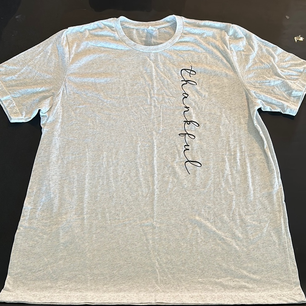 Gray Thankful T-Shirt